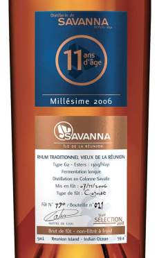 Savanna intense 2006-11ans G2 étiquette